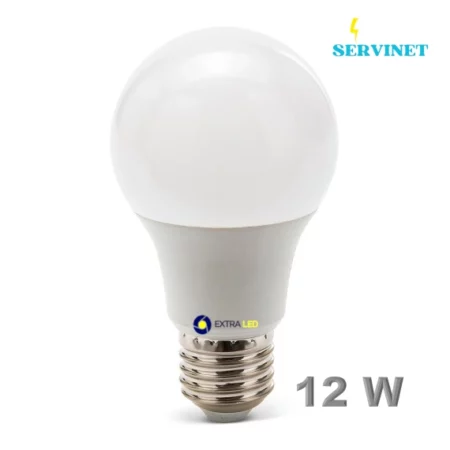 💡 Ampoule SMD LED A60 - 12W - E27 - DOB - 3000K - Extra Led - EL-A12Y