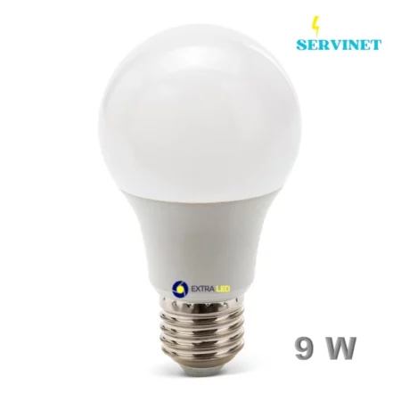 💡 Ampoule SMD LED A60 - 9W - E27 - DOB - 4500K - Extra Led - EL-A9W