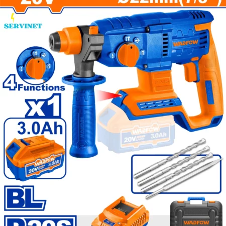 🔋 Marteau Perforateur Sans Fil 20V - WADFOW WLM1522