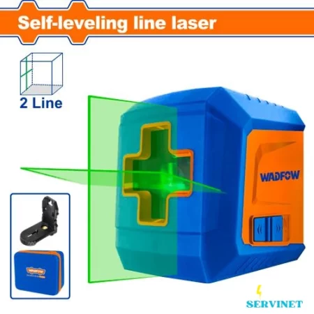Niveau Laser Auto-Nivelant 2 Lignes (Faisceaux Verts) - WADFOW WLE2M02