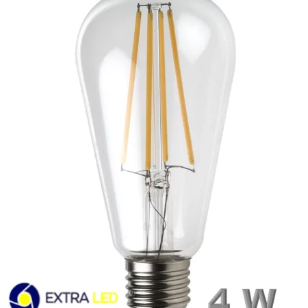 💡 Ampoule LED Filament Edison ST64 - 4W - E27 - 2700K - Extra Led- EL-ST64💡