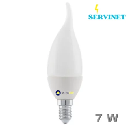 💡 Ampoule LED C37L - 7W - E14 - 6500K - Extra Led - EL-CL7W