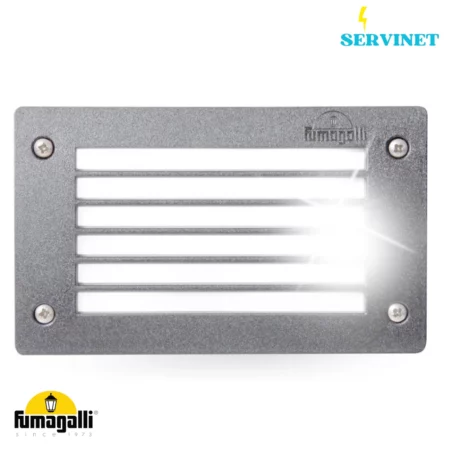 🧱💡 Spot LED Encastrable Brique – 3W – IP66 – GX53 – CCT – Gris – FUMAGALLI "LETI 200 GL" 🇮🇹