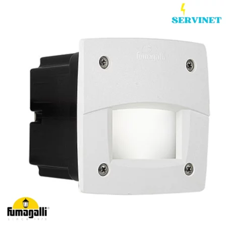 🔲✨ Spot LED Encastrable Mural Carré - 3W – Blanc – FUMAGALLI "LETI 100 SQUARE EL" 🇮🇹