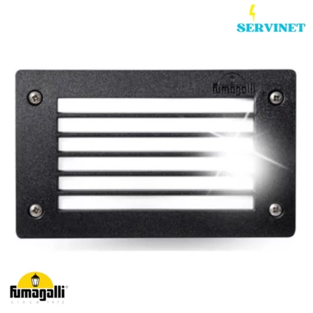 🧱💡 Spot LED Encastrable Brique – 3W – IP66 – GX53 – CCT – Noir – FUMAGALLI "LETI 200 GL" 🇮🇹