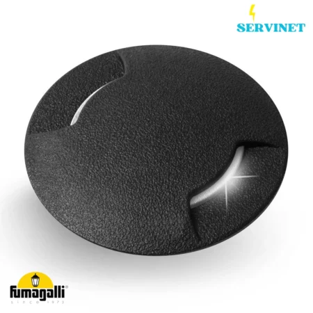 🕳️💡 Spot LED Encastrable au Sol - Noir - GU10 - CCT - 3,5W - IP67 – FUMAGALLI « CECI 90-2L » 🇮🇹