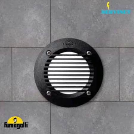 🔘💡 Spot LED Encastrable Mural Rond - 3W – Noir – FUMAGALLI "LETI 100 Round GR" 🇮🇹