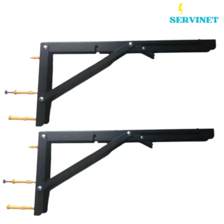 🛠️ Support pour Table Rabattable – Équerre Pliante Murale 18 x 36 cm