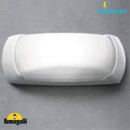 ⚪💡 Applique Murale Extérieure Blanche E27 – IP66 – Fumagalli "Francy-OP" 🇮🇹