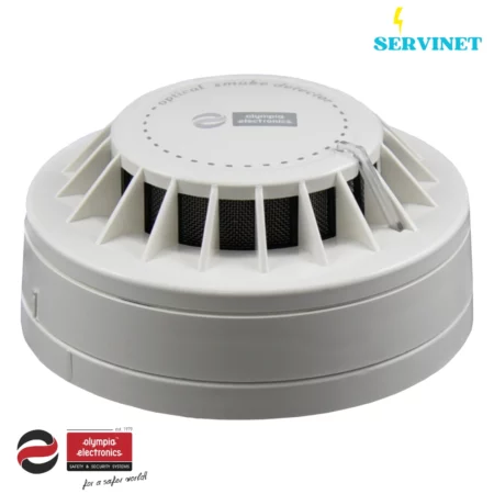 🚨 Détecteur de fumée optique avec base relais 12 V – Olympia Electronics – BS-655/A/12